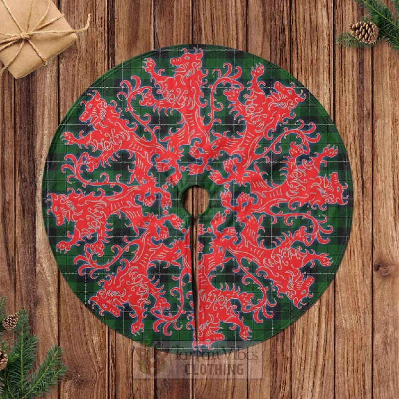 Raeside Tartan Christmas Tree Skirt Lion Rampant Style lace skirt feminine