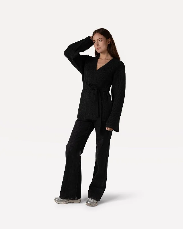 Yvon Knitted Cardigans Chenille Brocade Lace