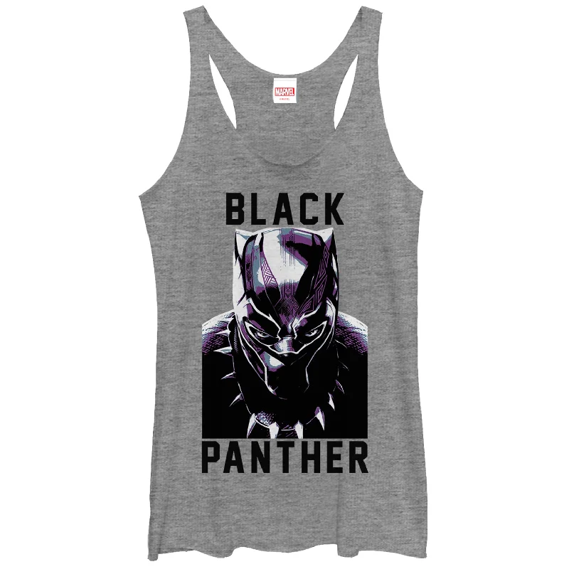 Women's Marvel Black Panther 2018 Portrait Racerback Tank Top strapless tank top