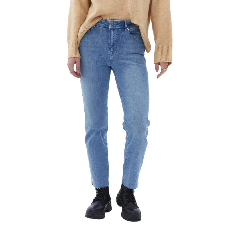 OXXO - Cotton Straight Fit Cut Denim Pants Soft Sweatpants Style