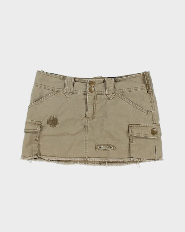 Y2k 00s Talula Distressed Mini Cargo Skirt - S chiffon skirt floaty