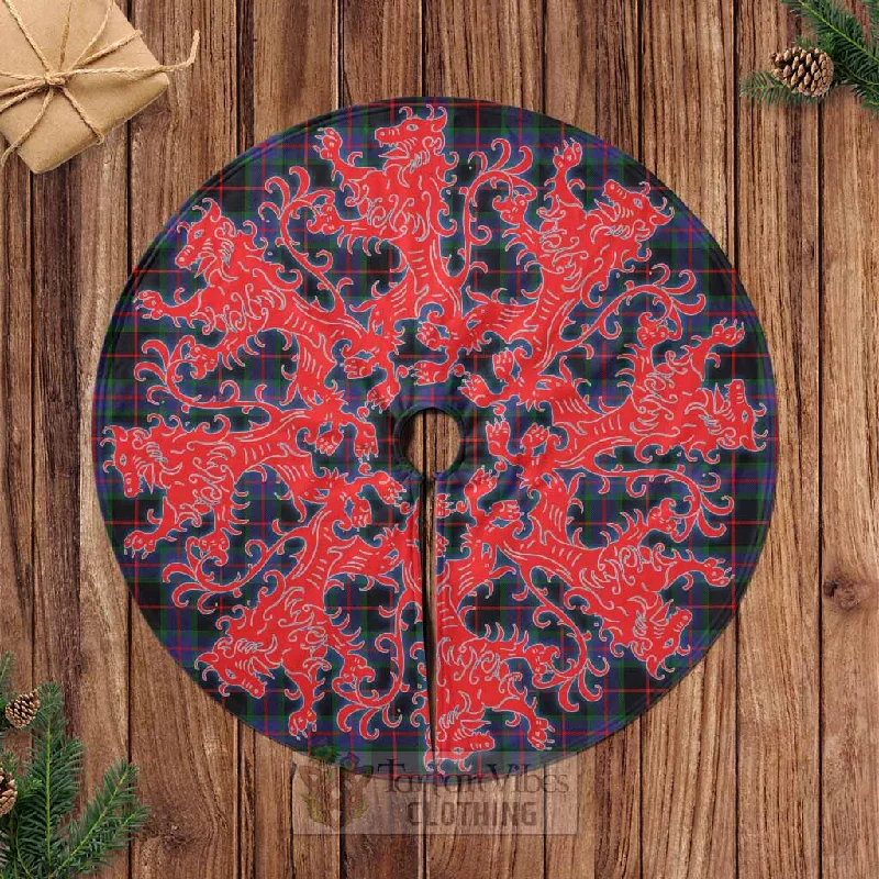 Nairn Tartan Christmas Tree Skirt Lion Rampant Style denim skirt fashionable