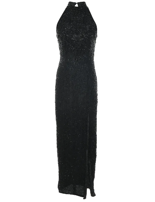 Sequinned Silk Party Dress - S Tunics Cozy soft