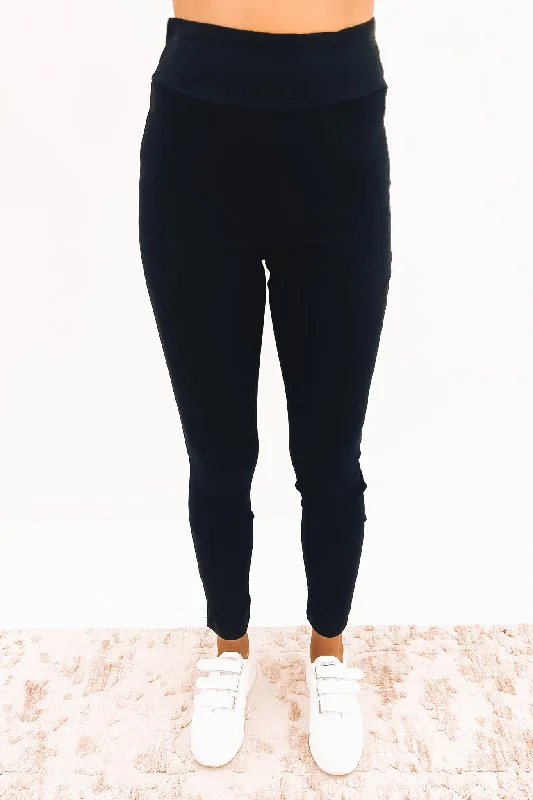 Marian Pant Black High-Waist Trousers
