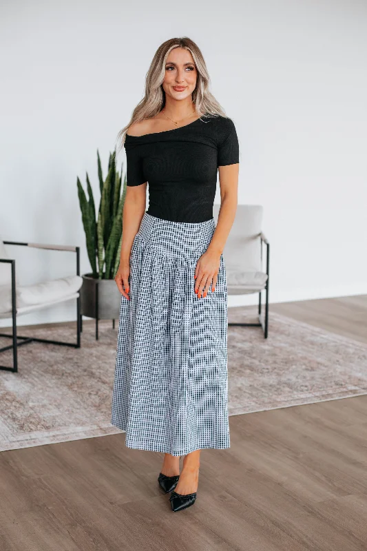 Ezra Maxi Skirt leather skirt sleek