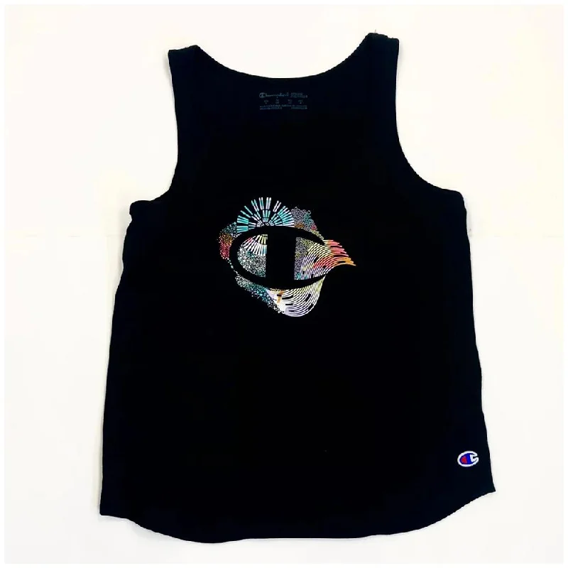 Champion Tank Femenino The_Classic_Tank_Graphic Black bold tank top