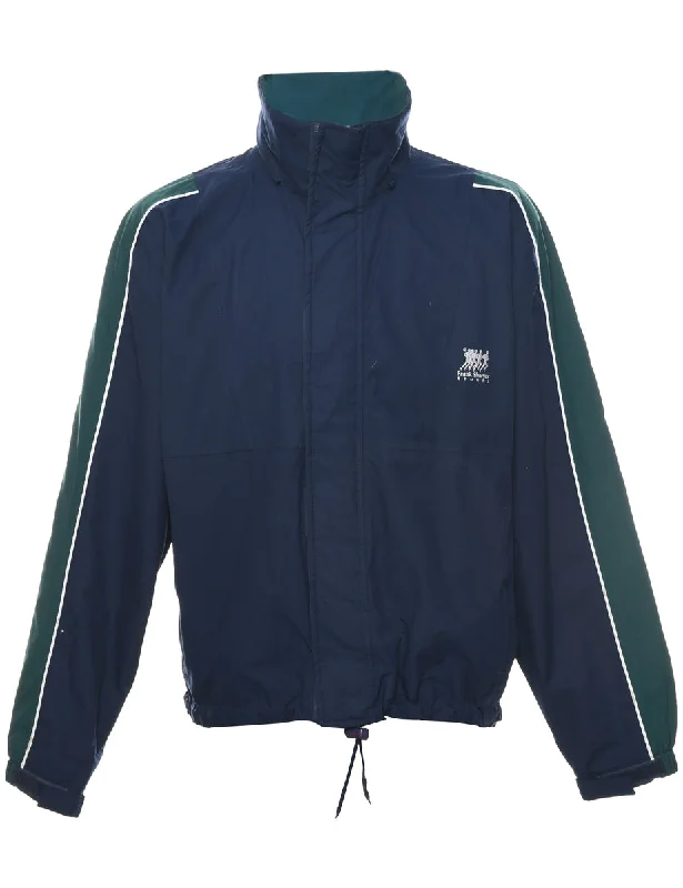 Two Tone Jacket - L Belted Jacket Elasticated Jacket Padded Jacket