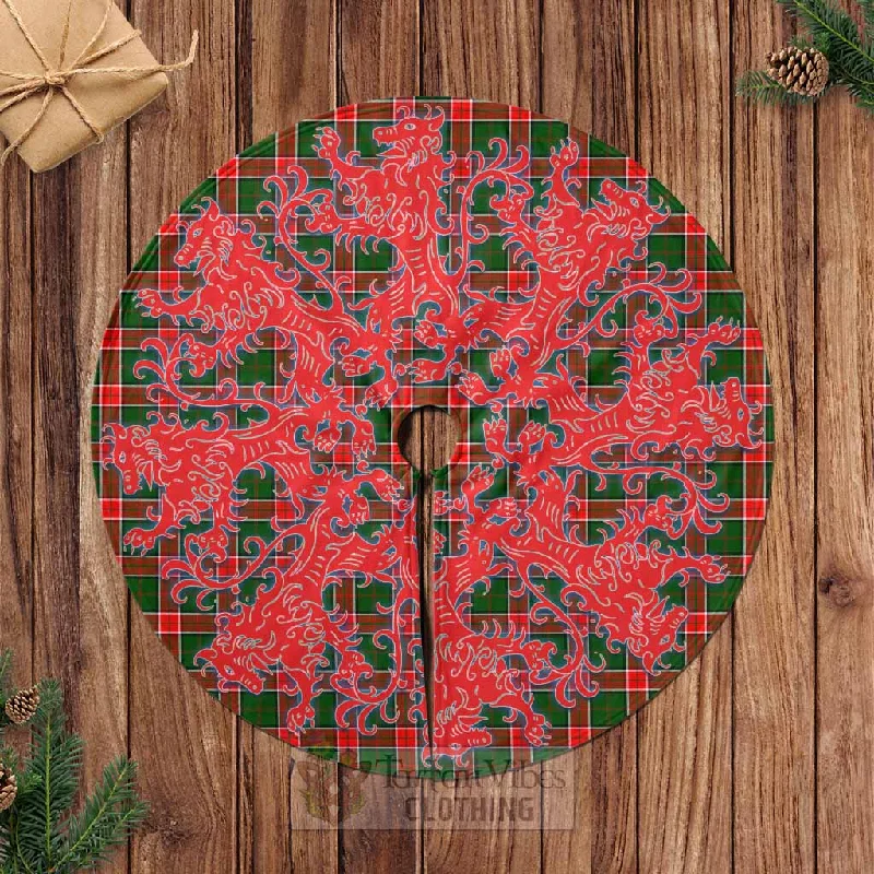 Pollock Tartan Christmas Tree Skirt Lion Rampant Style denim skirt classic