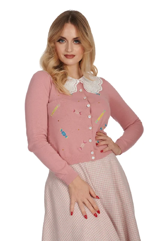 Banned Apparel - Candy Cardigan Iron Safe Non-Iron Wrinkle Free