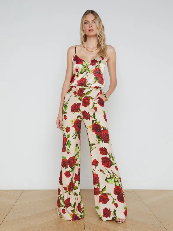 Pilar Wide-Leg Pant Trendy Velvet Pants
