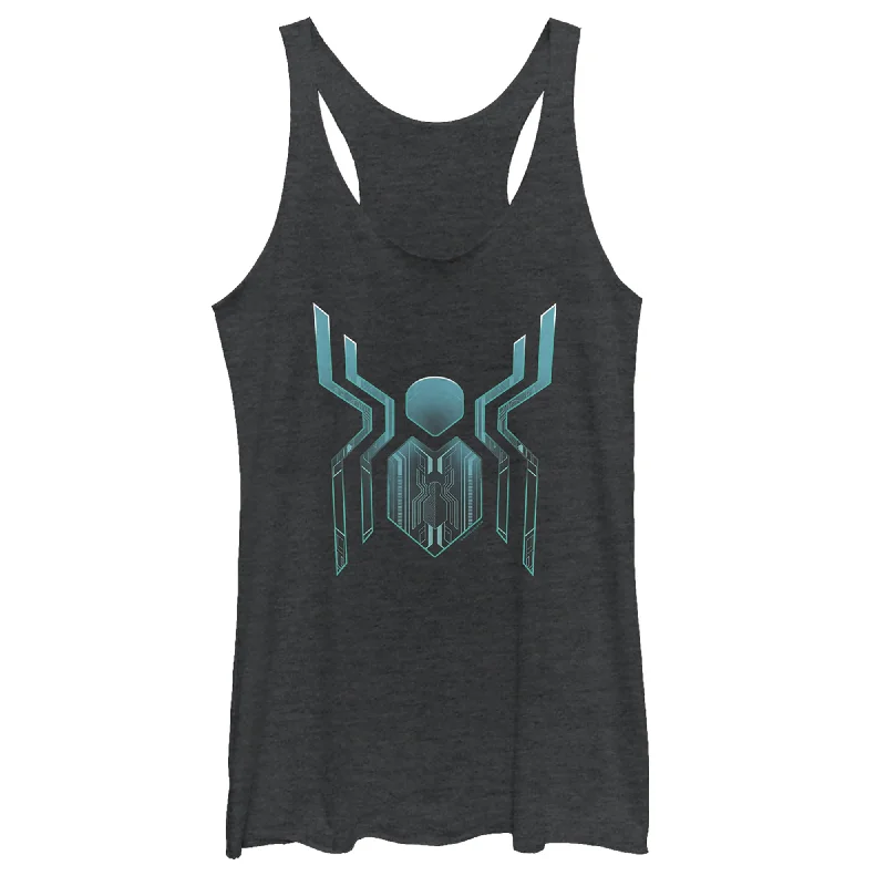 Women's Marvel Spider-Man: Far From Home Modern Logo Racerback Tank Top lavender tank top