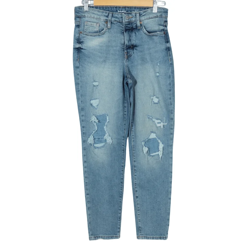 OLD NAVY - High rise straight denim pants Comfy High-Waist Jeans