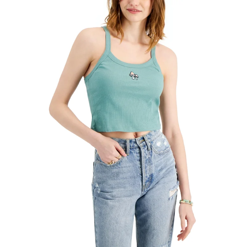 HIPPIE ROSE - Embroidered Tank Top sequin tank top