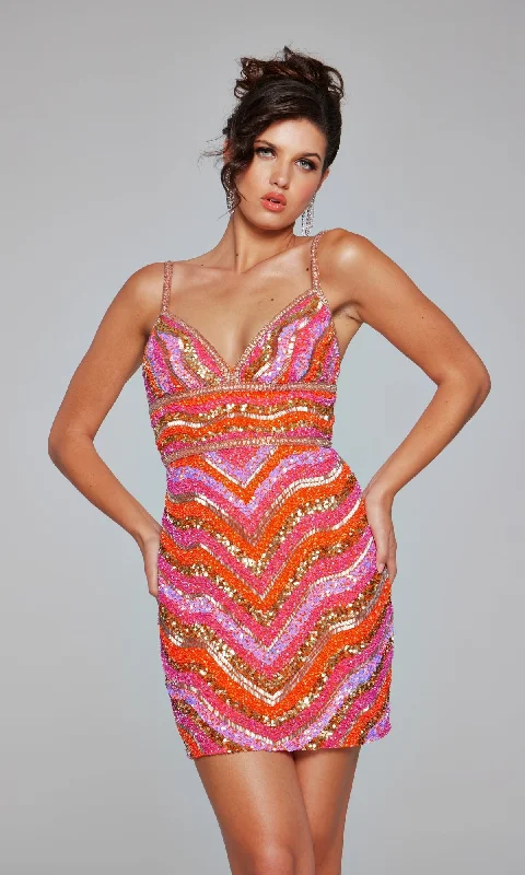 Jovani Short Party Dress 39903 Tunics Distressed trendy