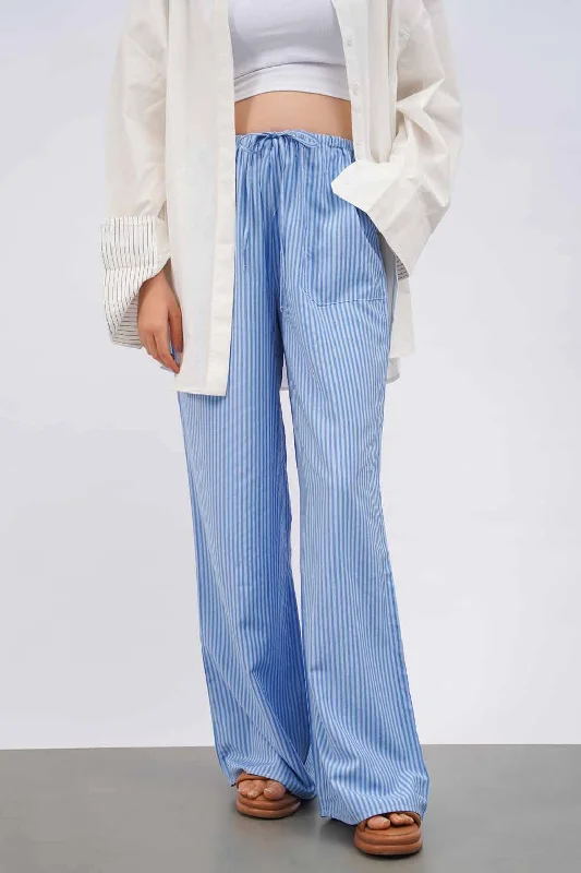 STRIPED EASY PANTS Comfortable Jogger Trousers