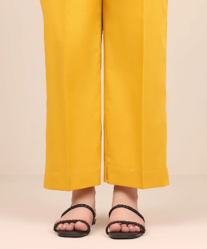 Cotton Satin Straight Pants Comfy Athletic Pants