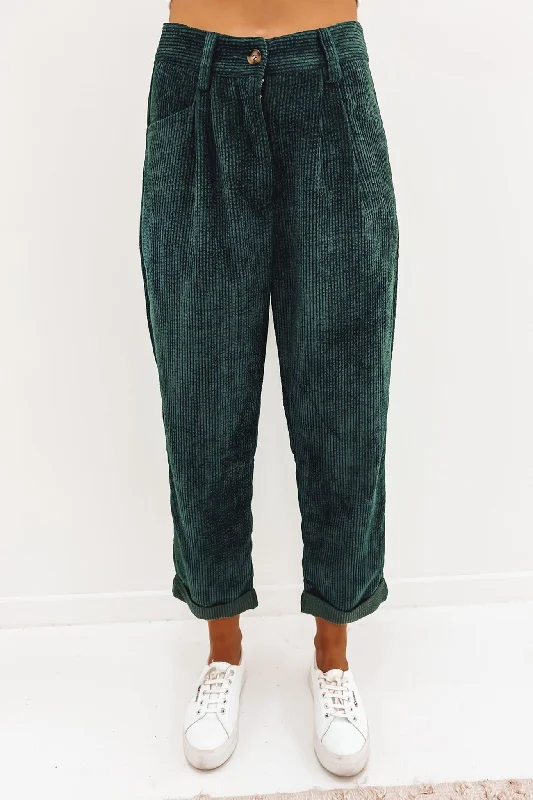 Henrey Cord Pant Emerald Classic Stretch Pants