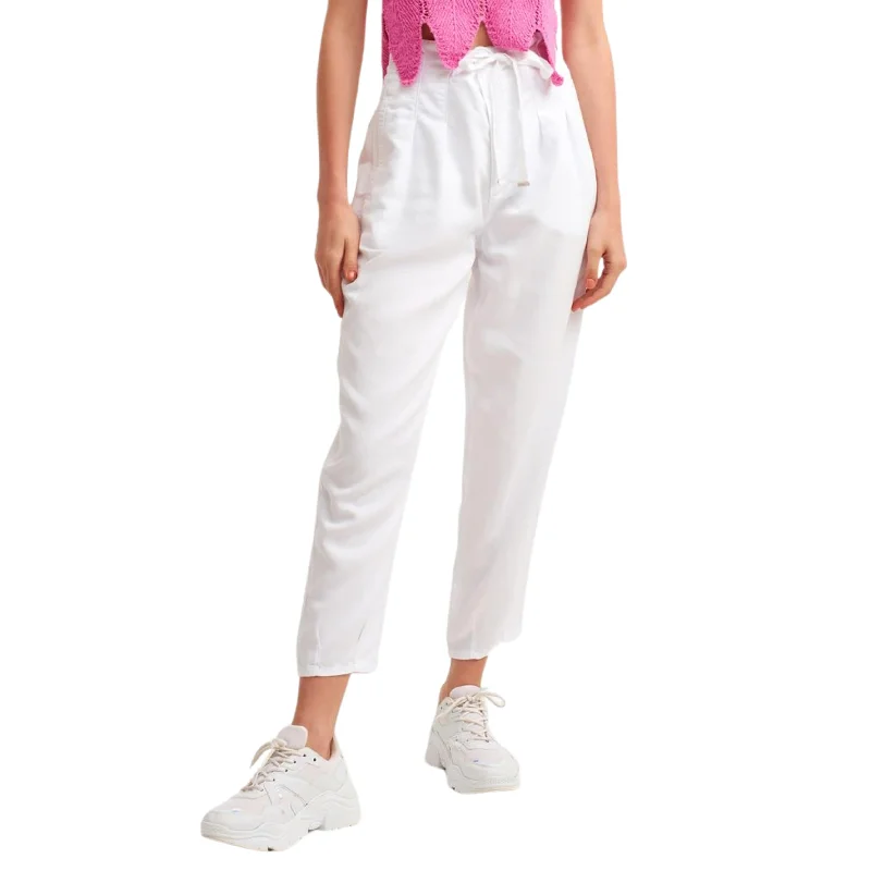 OXXO - Slouchy Pants With drawstring Detail Formal Wide-Leg Pants