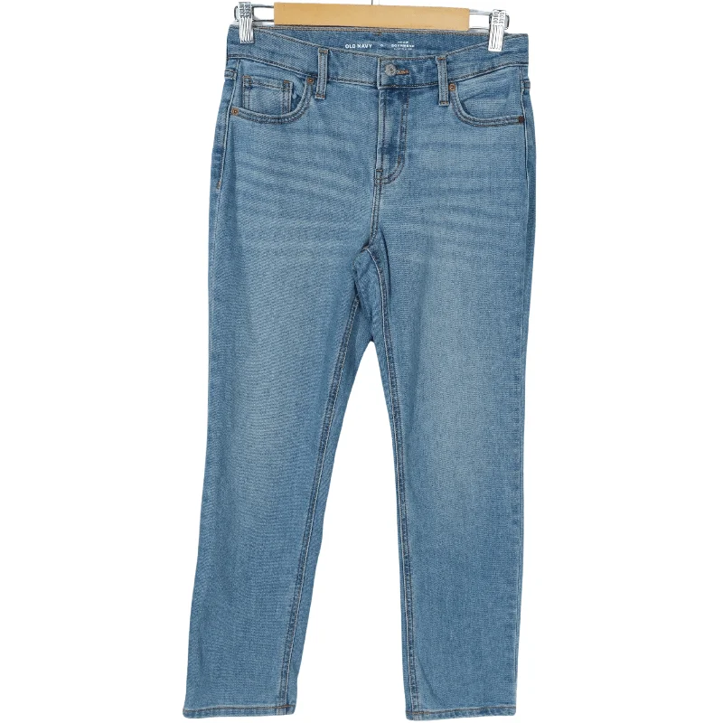 OLD NAVY - Mid rise boyfriend denim pants Soft Stretch Leggings