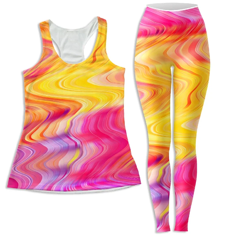 Psychedelic Aftershock Women's Tank and Leggings Combo cozy tank top