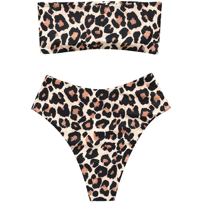 2-Piece: Women's Tube Top Bikini Swimsuit Classic Swimsuit Design