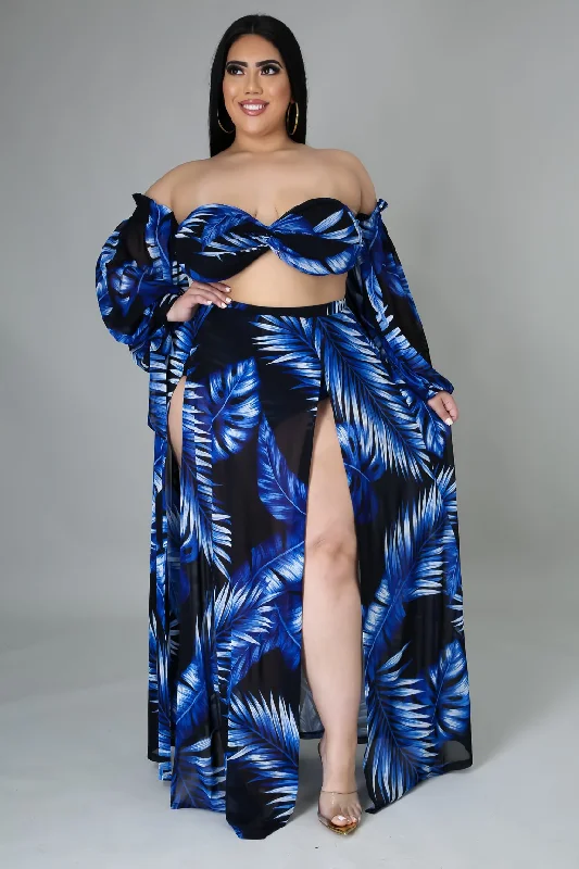Blue Palm Beach Swimset Quick-Dry Tankini