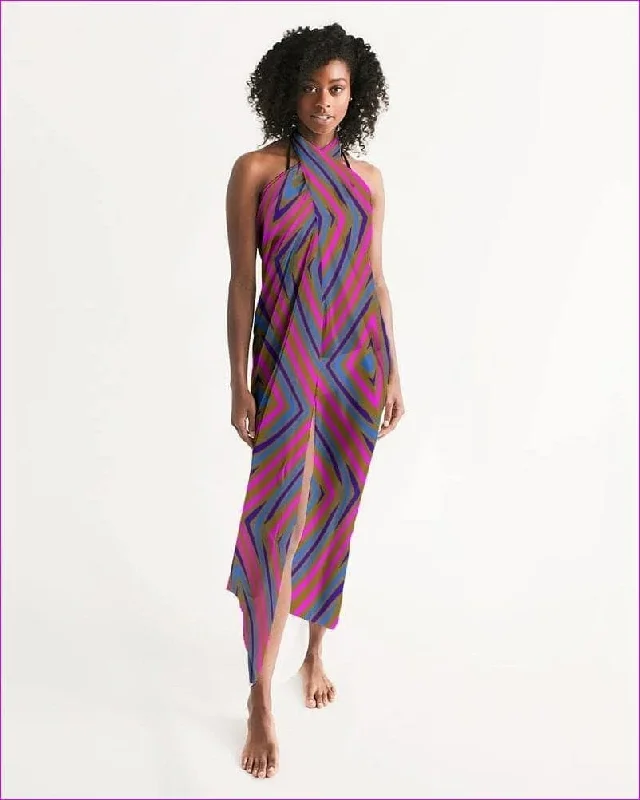 Kamakazi Swim Cover Up Shiny One-Piece Swimsuit