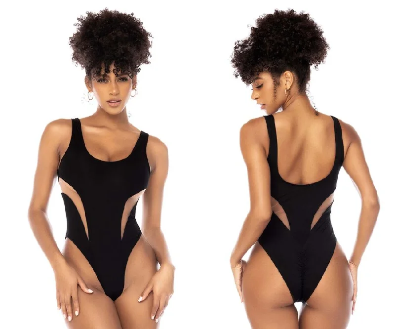 Mapale 67067 One Piece Swimsuit Color Black High-Cut One-Piece