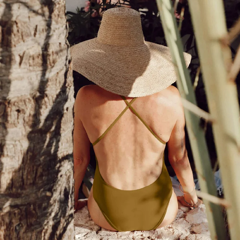 Natalie One Piece Swimsuit - Women - SE Sensitive Elastane - S050 Antique Bronze Sexy Swimwear Set Natalie One Piece Swimsuit - Women - SE Sensitive Elastane - S050 Antique Bronze Sexy Swimwear Set