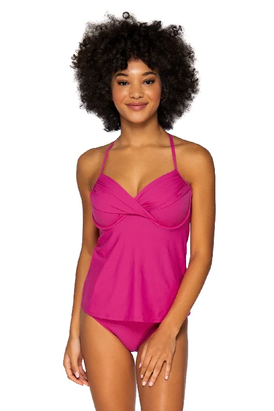 Sunsets Pitaya Crossroads Tankini Top Plus-Size Bikini Set
