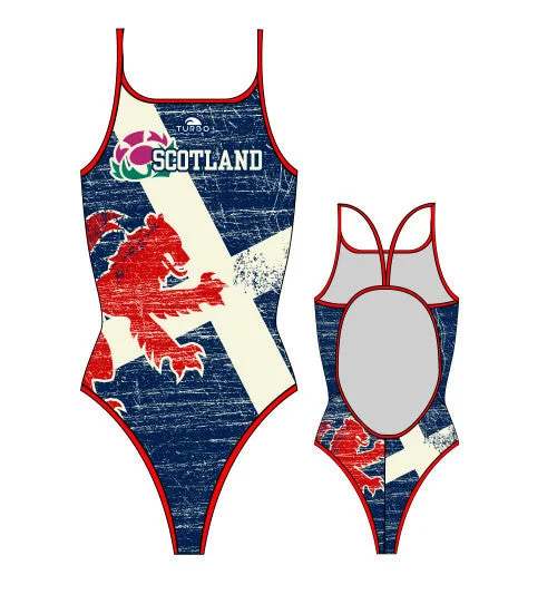 TURBO Scotland - 898842-0807 - Thin Strap Womens Swimsuit / Swimwear / Costume - Swimming Lace Back Bikini