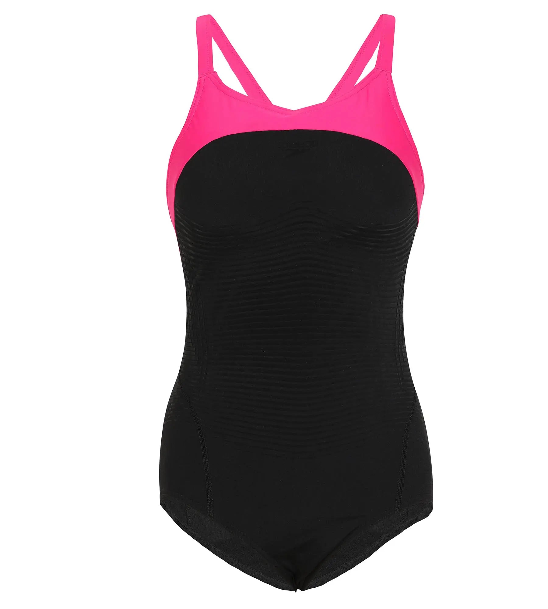 Women's Endurance+ Powerform X-Back One Piece Swimwear - Black & Pink Vintage Swimwear Look Women's Endurance+ Powerform X-Back One Piece Swimwear - Black & Pink Vintage Swimwear Look