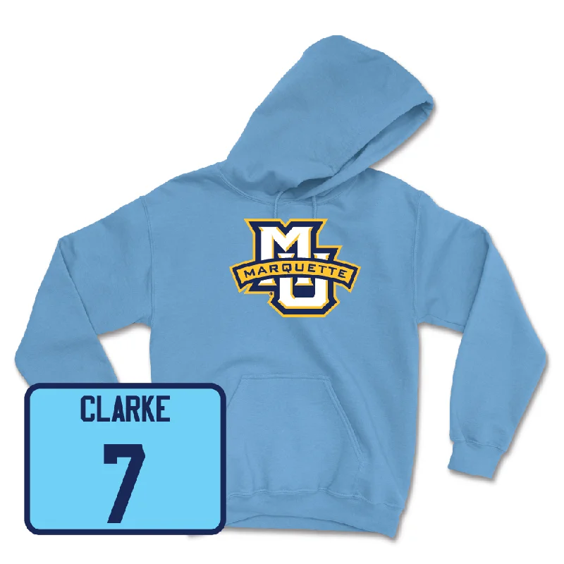 Championship Blue Women's Soccer Marquette Hoodie - Kiara Clarke Hoodie with Zipper Versatile Modern Championship Blue Women's Soccer Marquette Hoodie - Kiara Clarke Hoodie with Zipper Versatile Modern