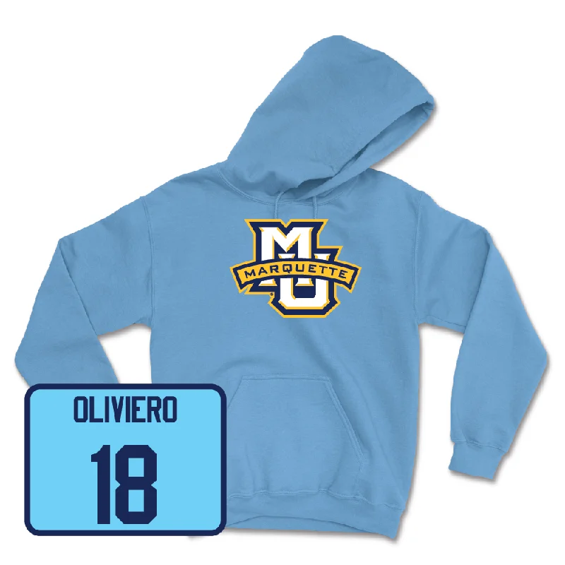Championship Blue Women's Soccer Marquette Hoodie - Capri Oliviero Hoodie with Pocket Utility Practical Championship Blue Women's Soccer Marquette Hoodie - Capri Oliviero Hoodie with Pocket Utility Practical