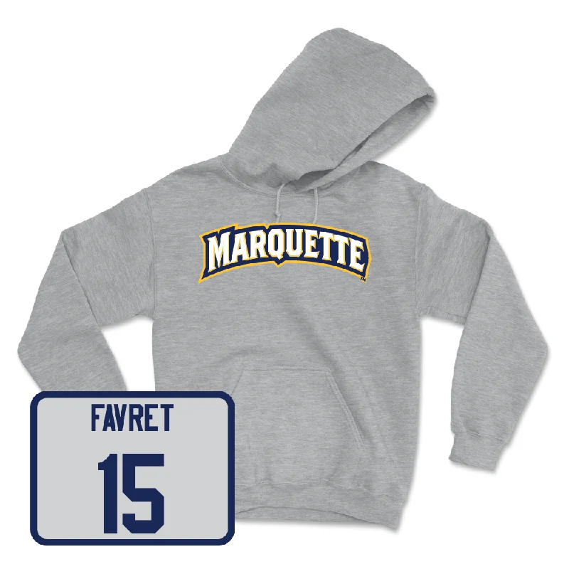 Sport Grey Women's Soccer Wordmark Hoodie - Cecilia Favret Hoodie with Ribbed Cuffs Snug Fit Comfort Sport Grey Women's Soccer Wordmark Hoodie - Cecilia Favret Hoodie with Ribbed Cuffs Snug Fit Comfort