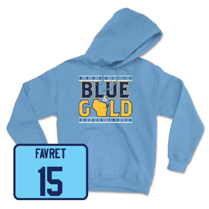 Championship Blue Women's Soccer State Hoodie - Cecilia Favret Hoodie with Patch Decorative Personalized Championship Blue Women's Soccer State Hoodie - Cecilia Favret Hoodie with Patch Decorative Personalized